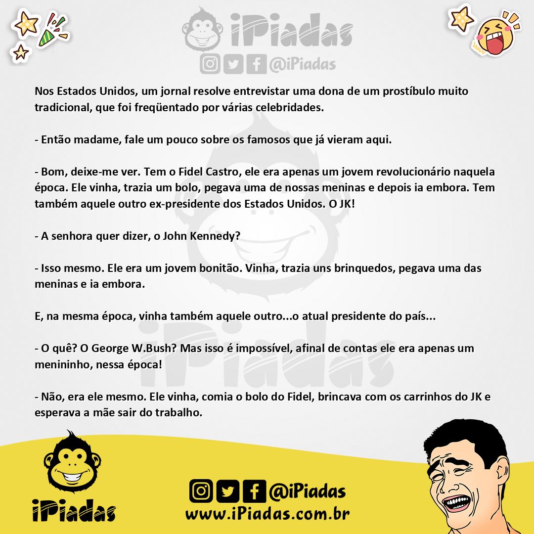 Ilustração da piada Tradição no iPiadas