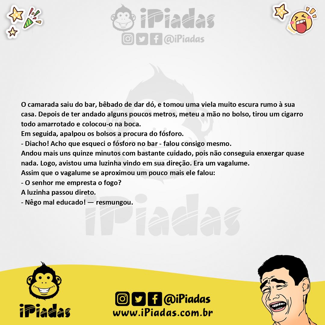Ilustração da piada A boa educação no iPiadas