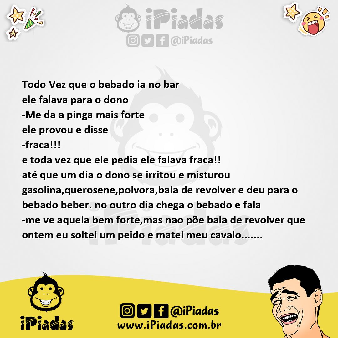 Ilustração da piada Bala no iPiadas