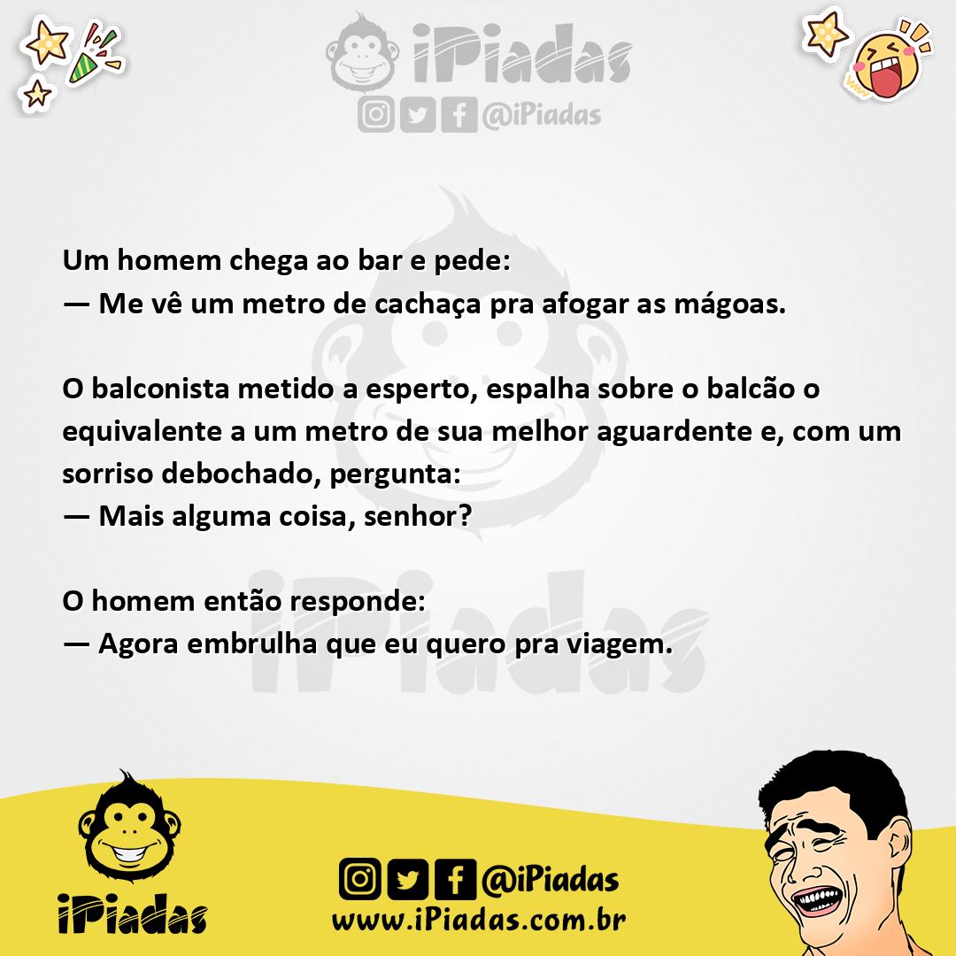 Ilustração da piada Balconista Espertinho no iPiadas