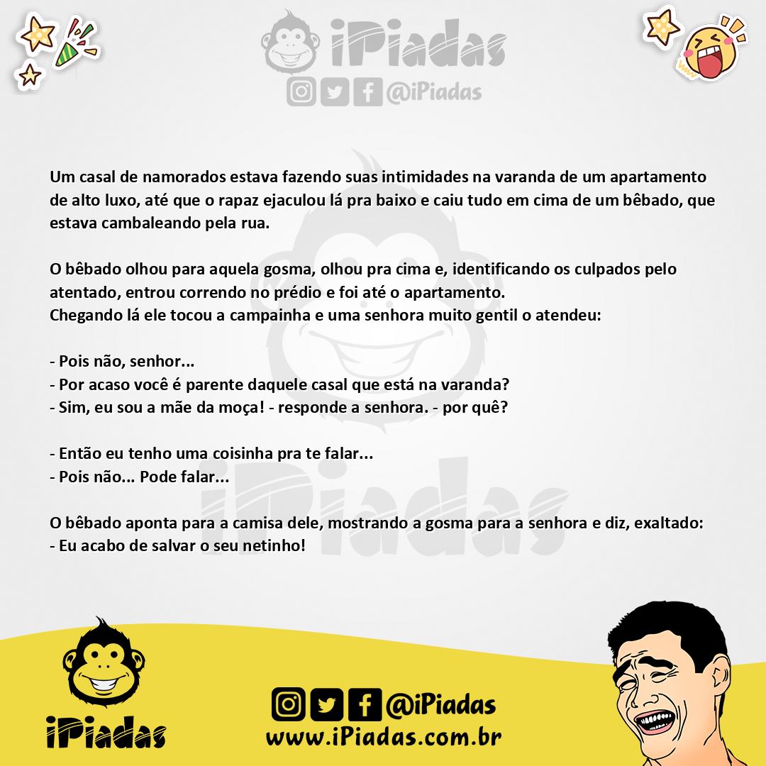 Ilustração da piada Bêbado azarado no iPiadas