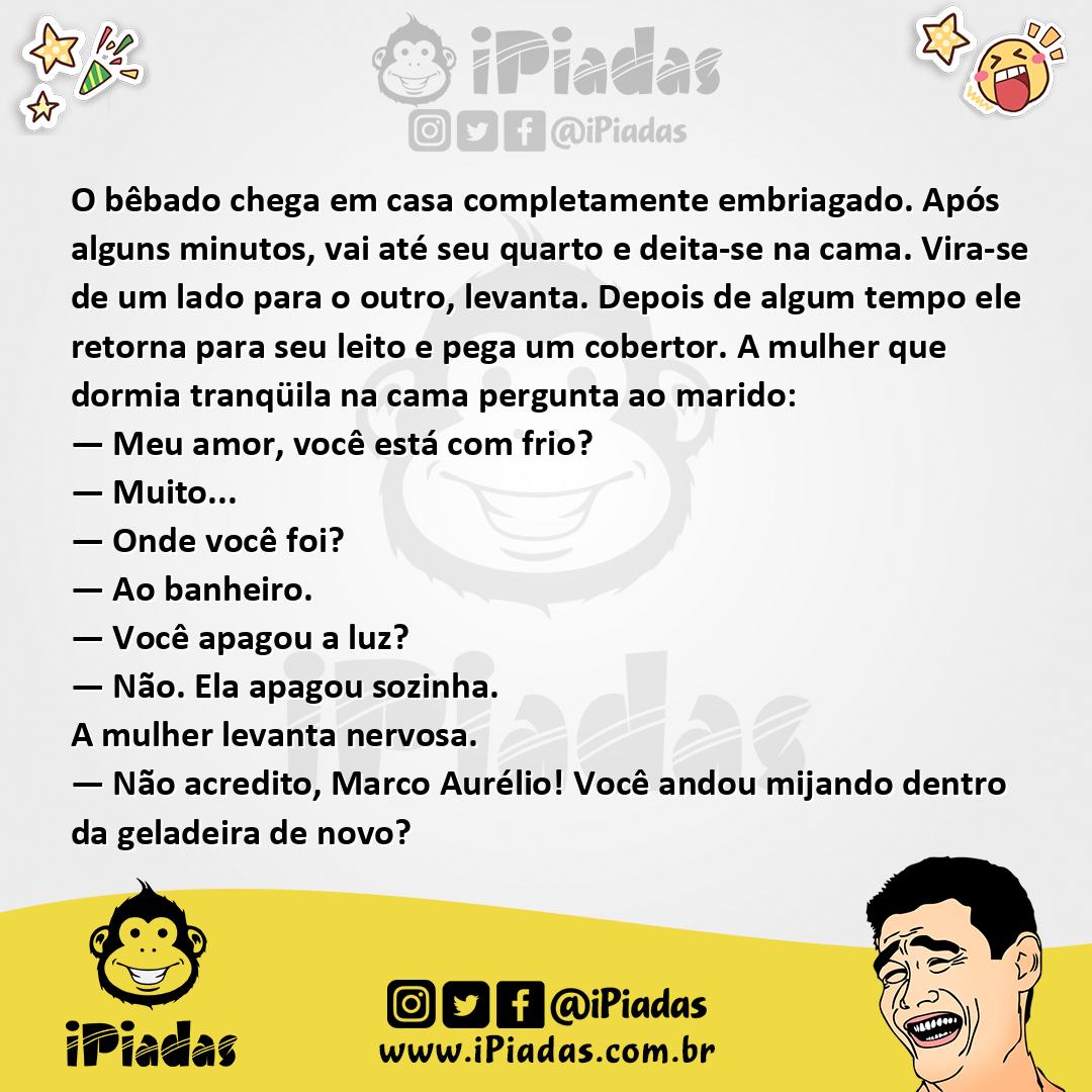 Ilustração da piada Bêbado com Frio no iPiadas