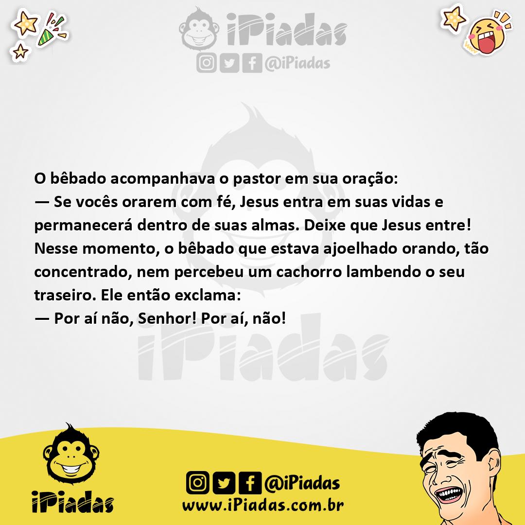 Ilustração da piada Bêbado na Igreja no iPiadas