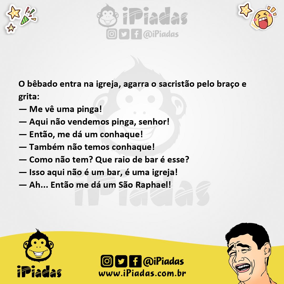 Ilustração da piada Bebidas na Igreja no iPiadas