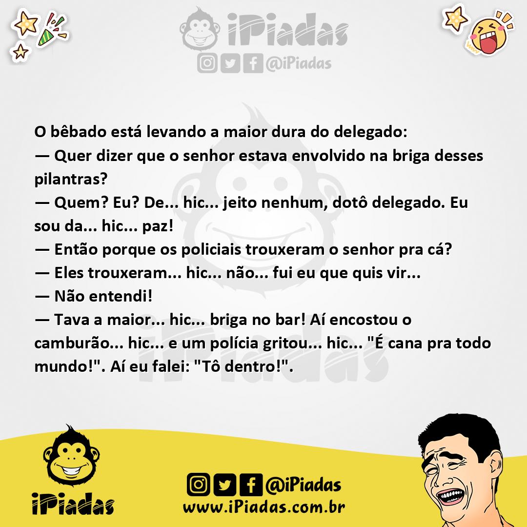 Ilustração da piada Briga no Bar no iPiadas