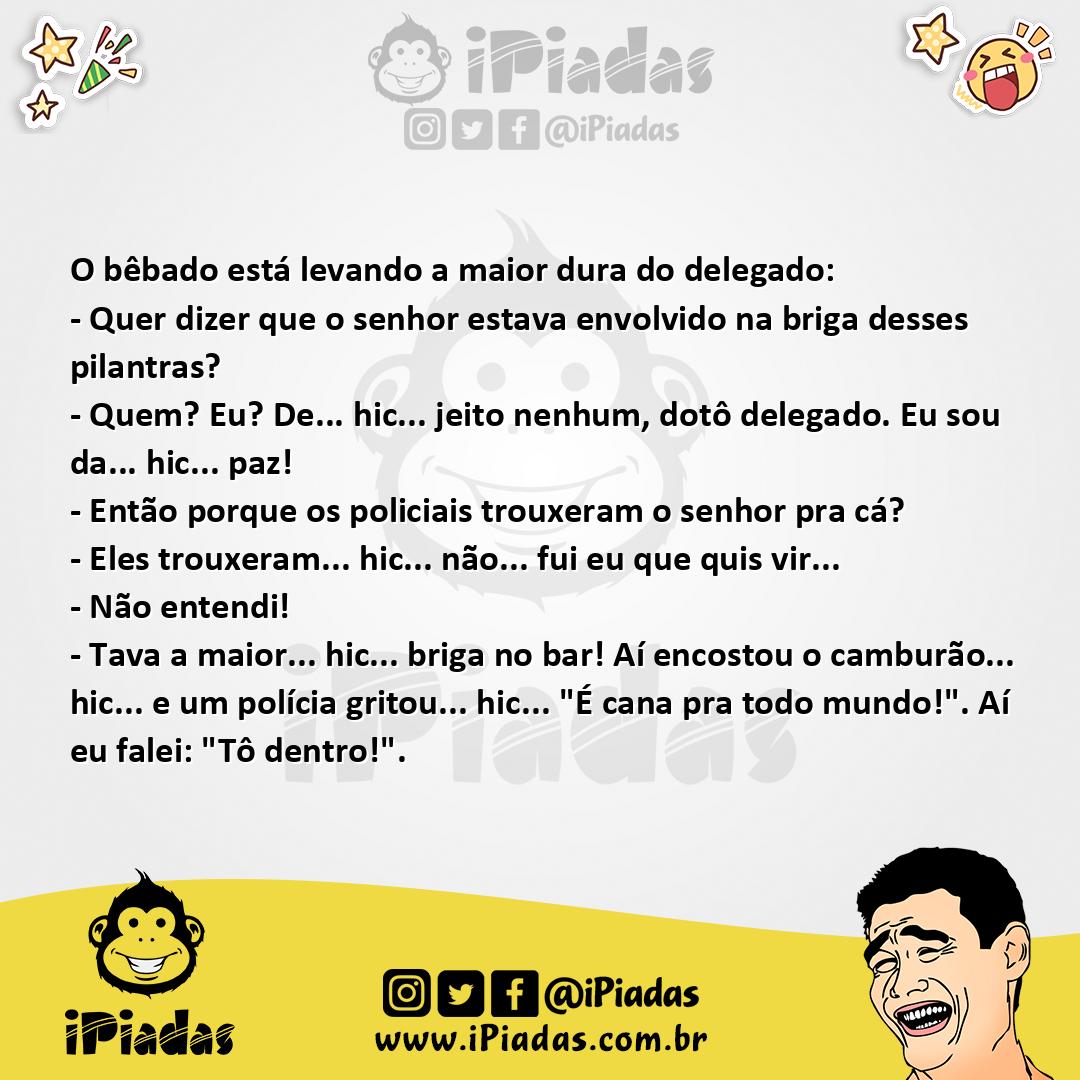 Ilustração da piada Cana de graça no iPiadas