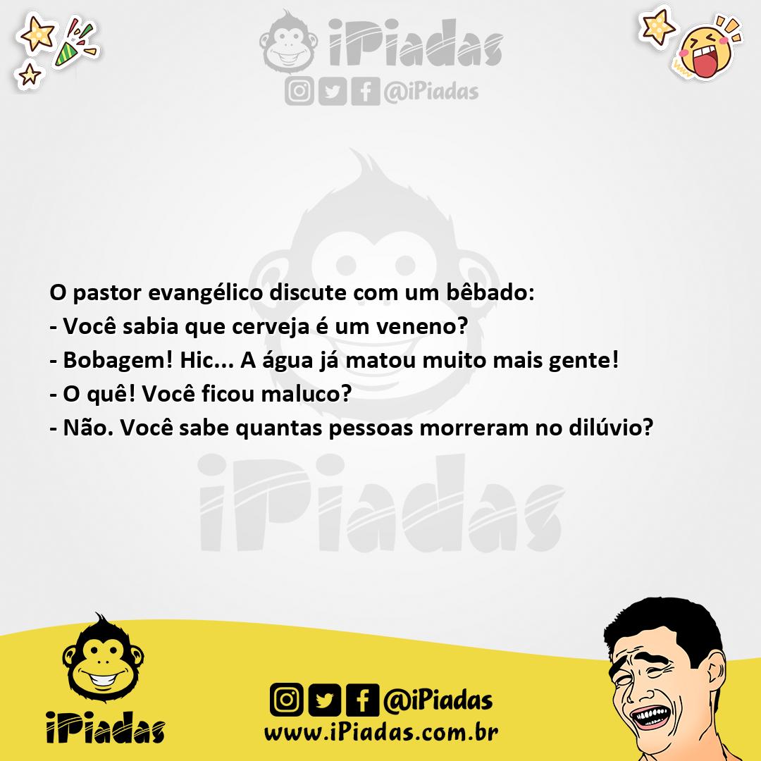 Ilustração da piada Cerveja É Um Veneno no iPiadas