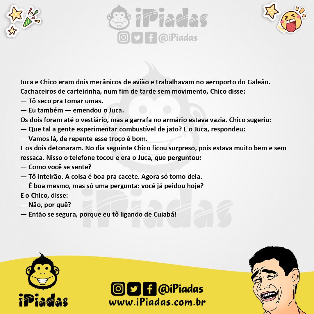 Ilustração da piada Combustível de Jato no iPiadas