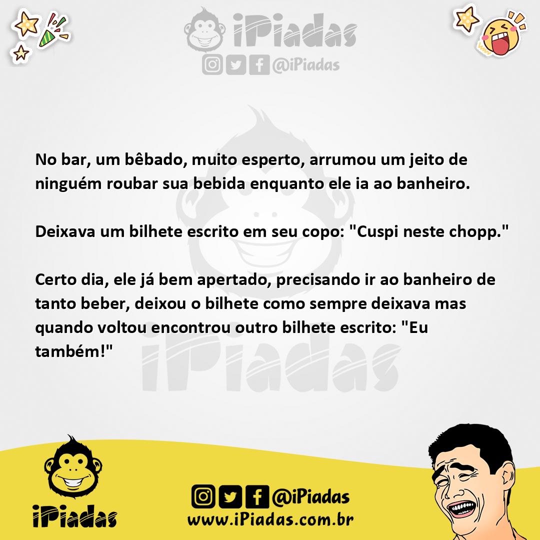 Ilustração da piada Cuspindo no Copa no iPiadas