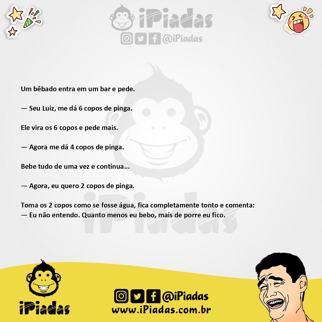Ilustração da piada Diminuindo a Bebida no iPiadas