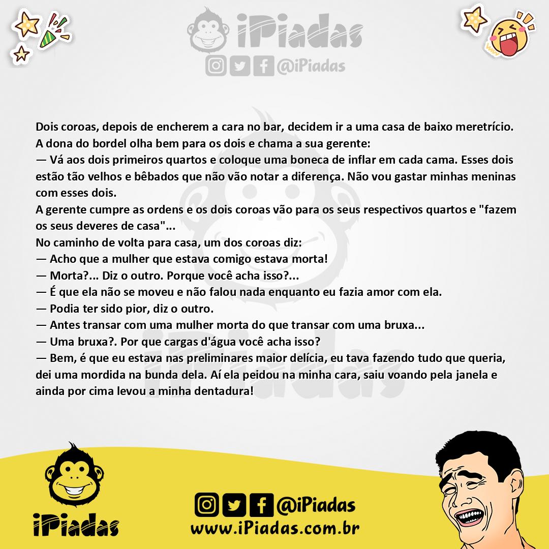 Ilustração da piada Dois Coroas no Puteiro no iPiadas