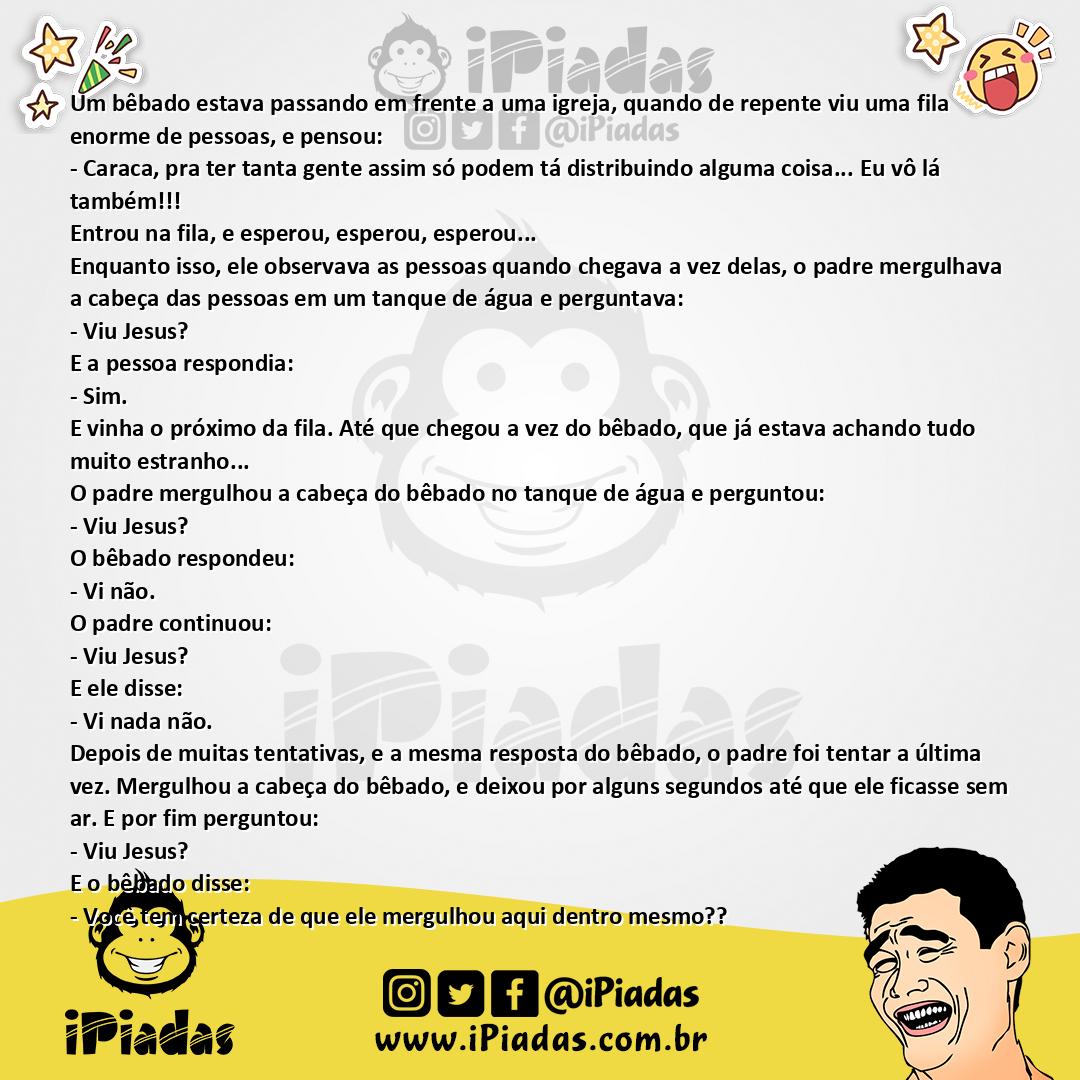 Ilustração da piada Entrando na Igreja... no iPiadas