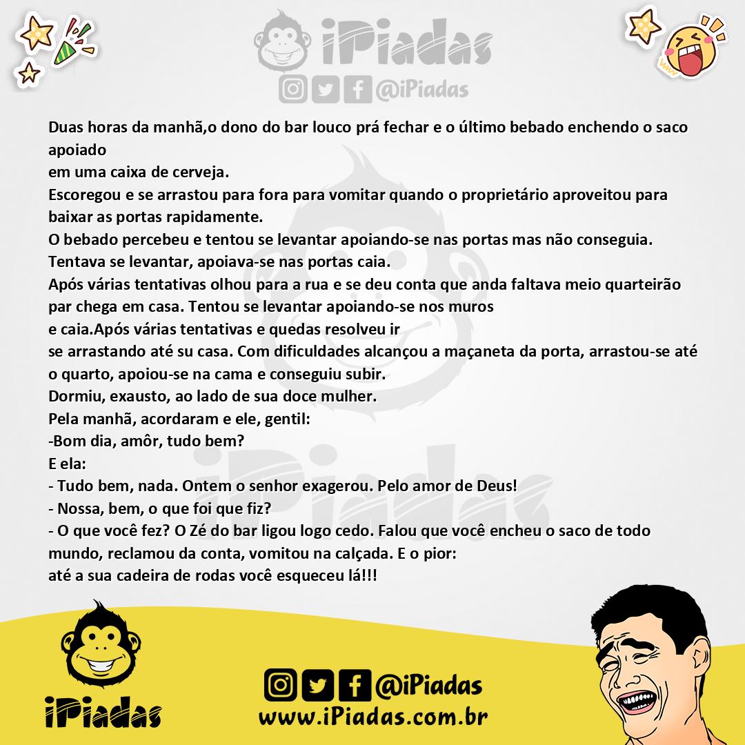 Ilustração da piada Esqueceu o Transporte no iPiadas