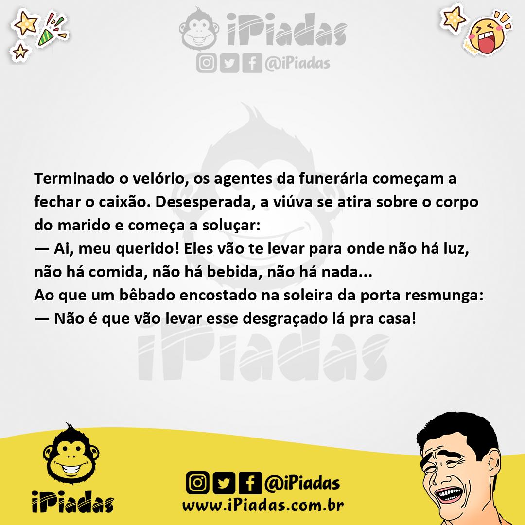 Ilustração da piada Fechando o Caixão no iPiadas