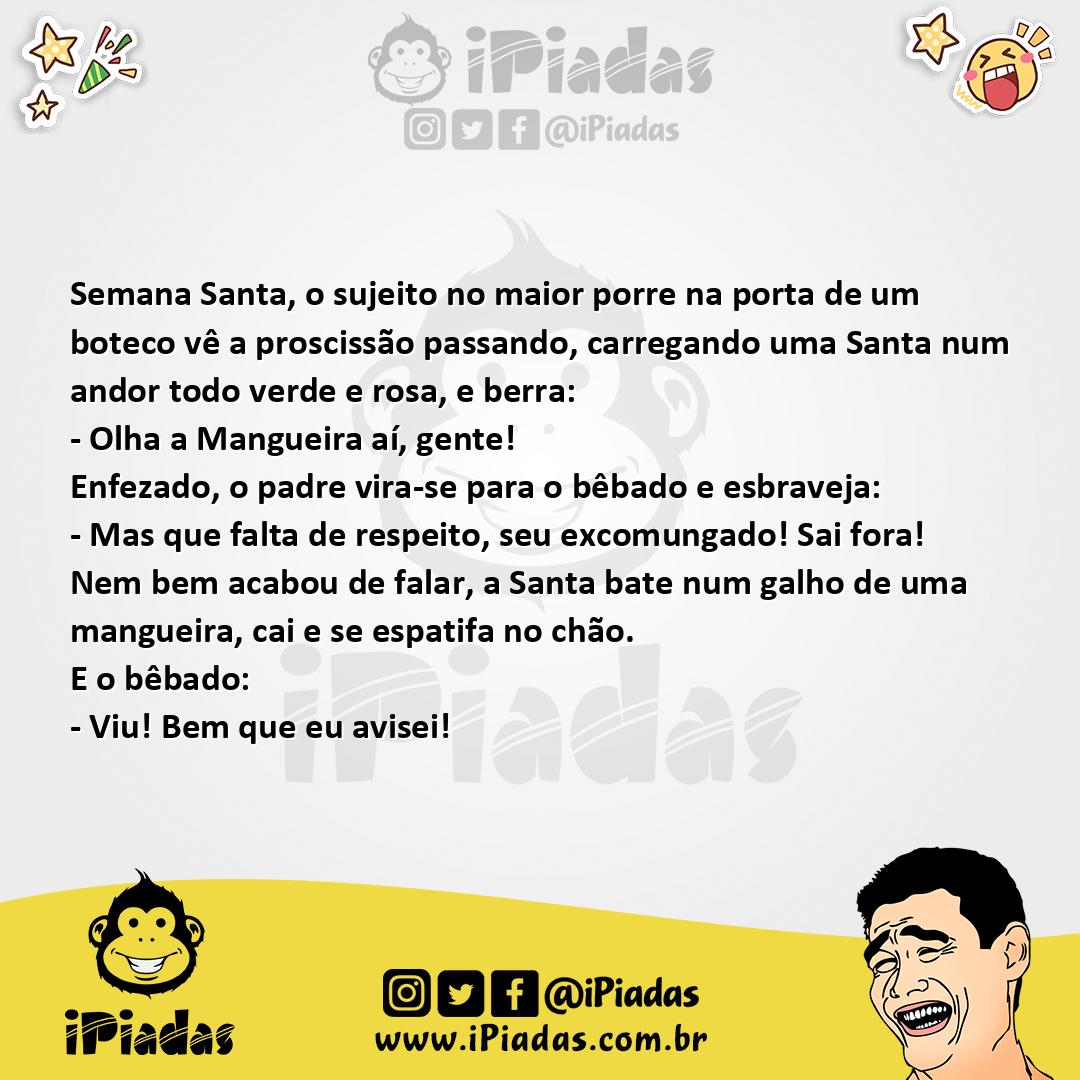 Ilustração da piada Mangueira no iPiadas
