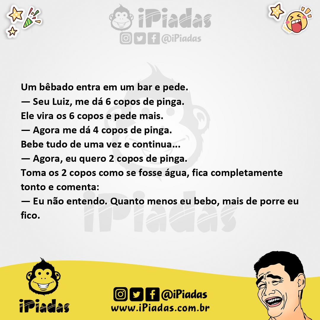 Ilustração da piada Menos Copos no iPiadas