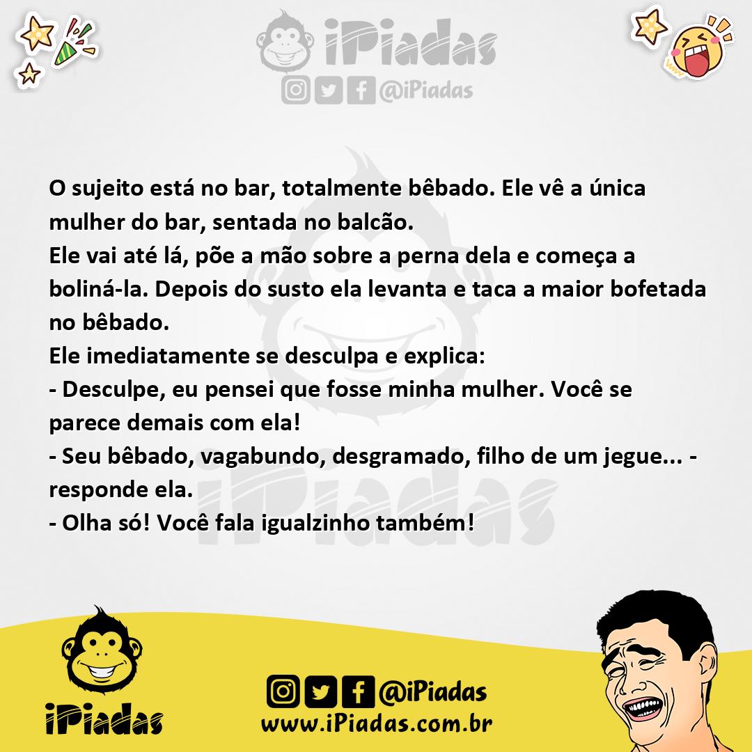 Ilustração da piada Minha mulher no iPiadas
