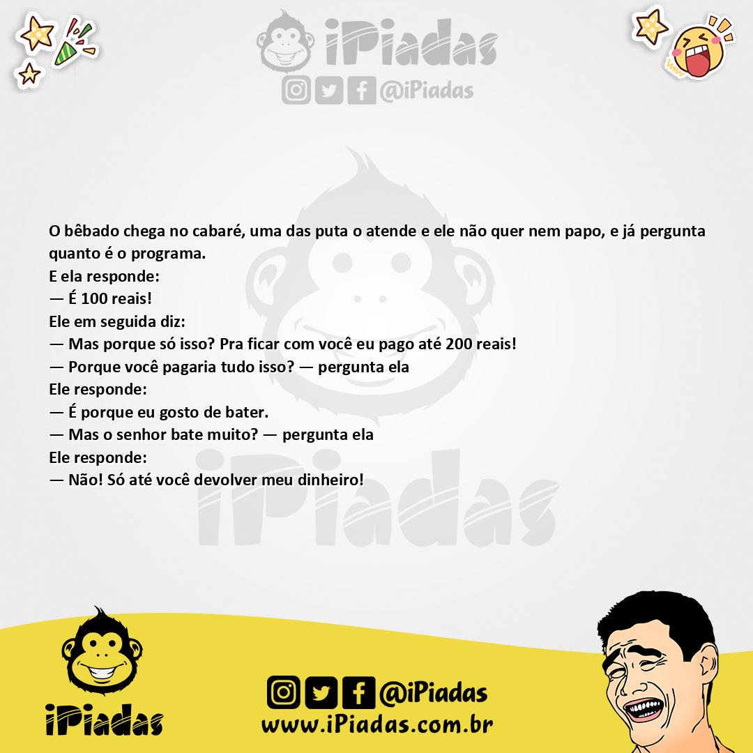 Ilustração da piada No Cabaré no iPiadas