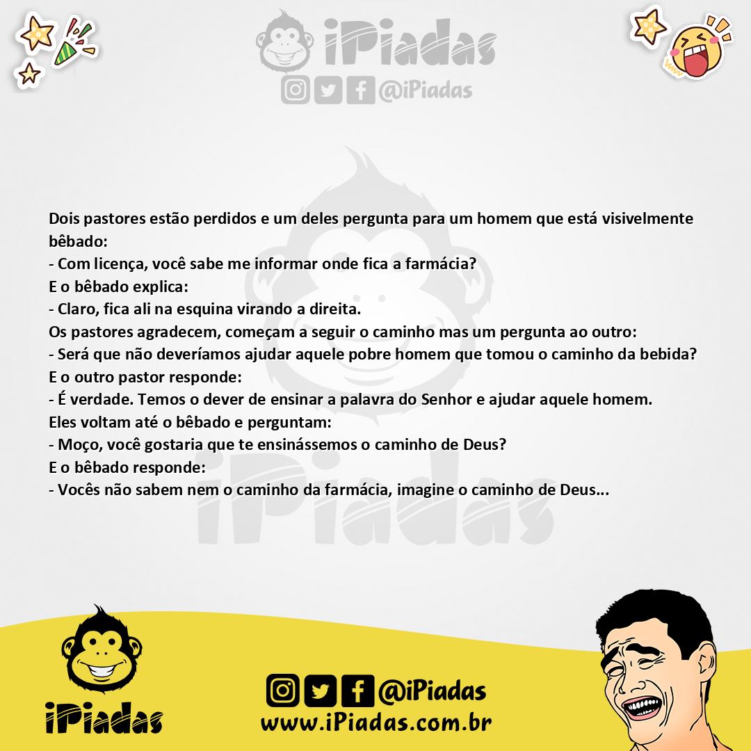 Ilustração da piada O Bêbado e os Pastores no iPiadas