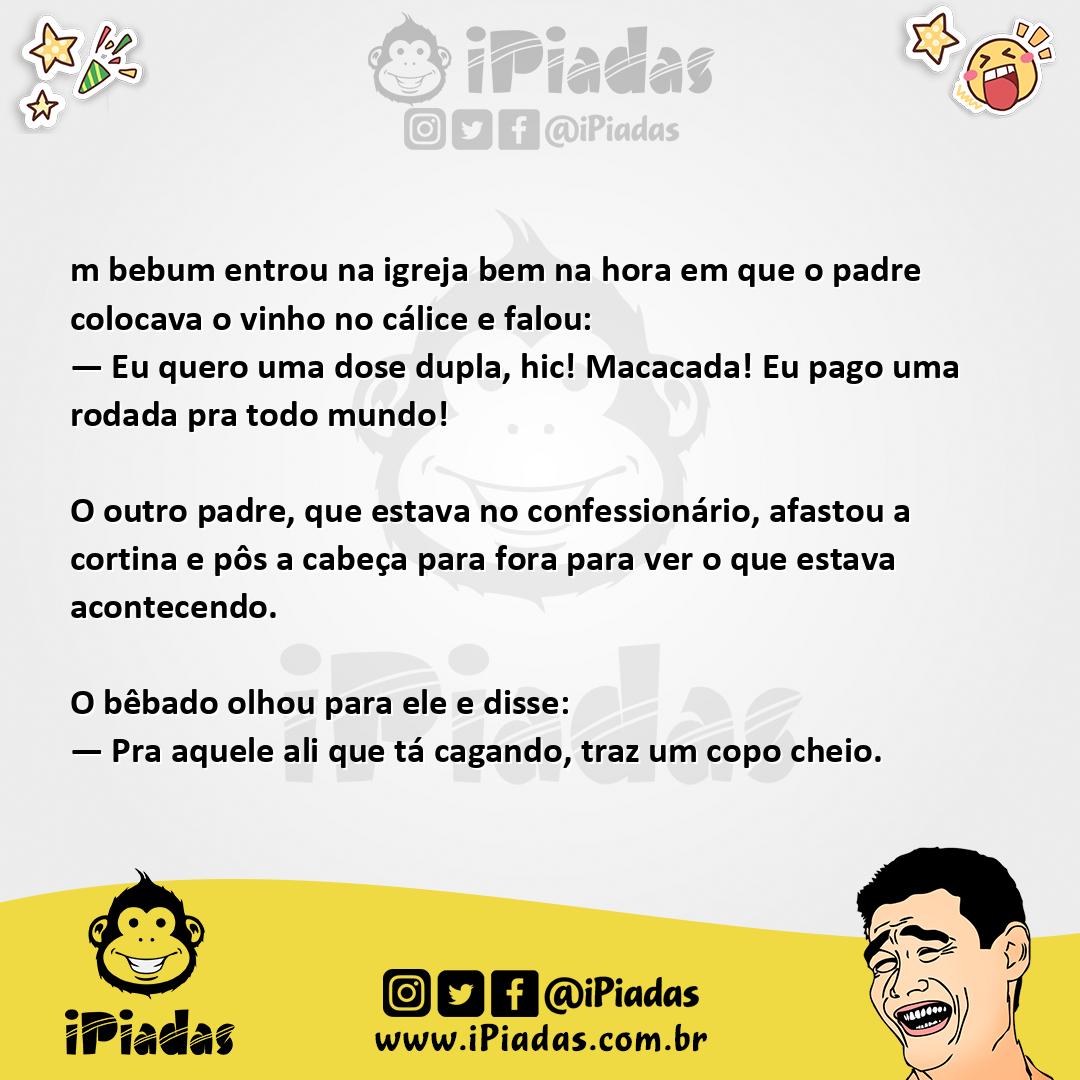 Ilustração da piada O Cálice no iPiadas