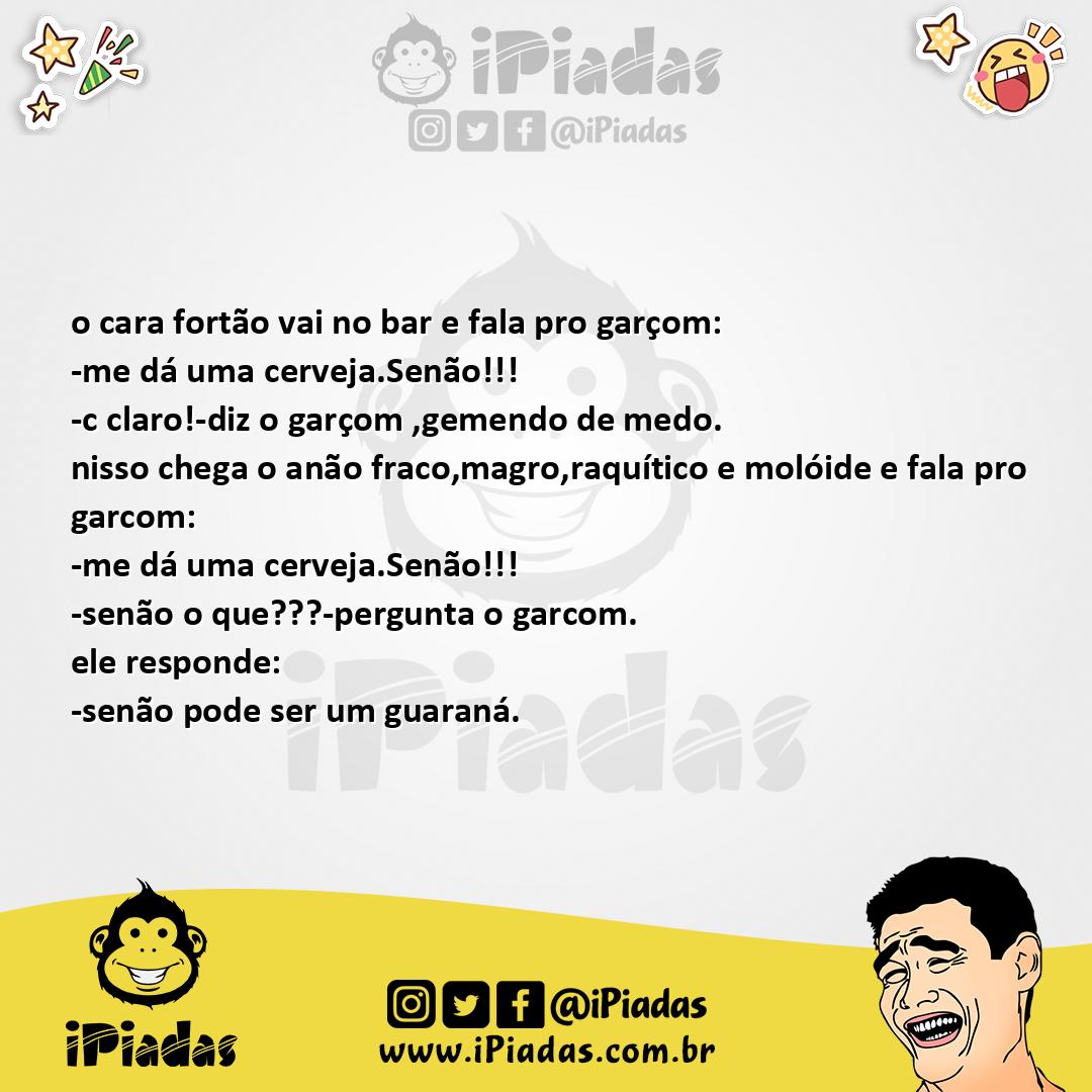 Ilustração da piada O forte e o fraco no iPiadas