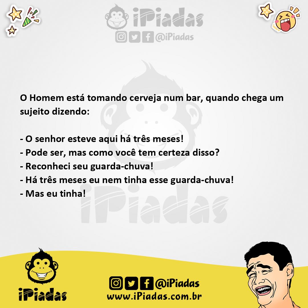 Ilustração da piada O guarda chuvas no iPiadas