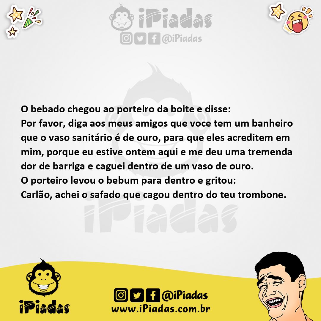 Ilustração da piada O vaso dourado no iPiadas
