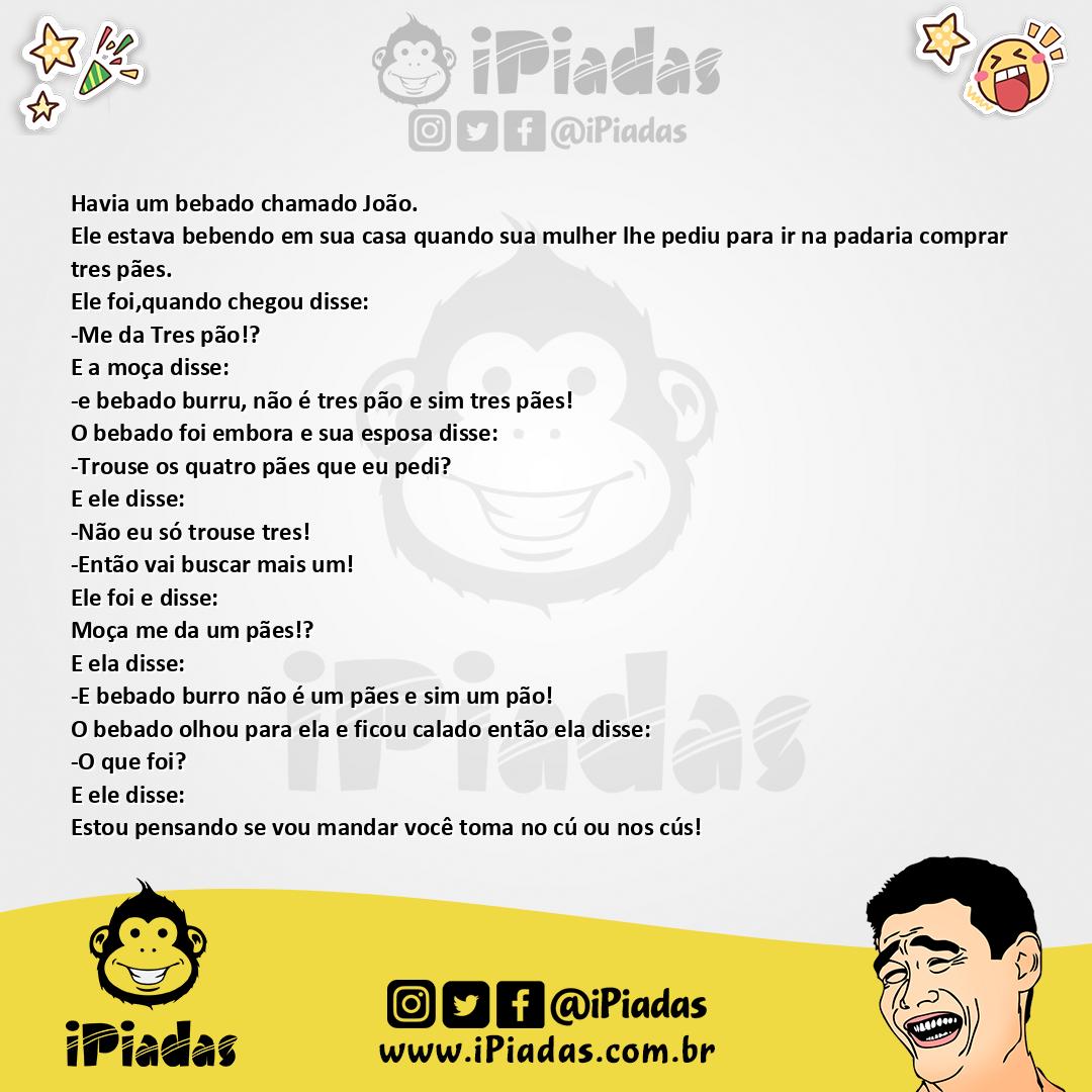 Ilustração da piada Pão ou Pães no iPiadas