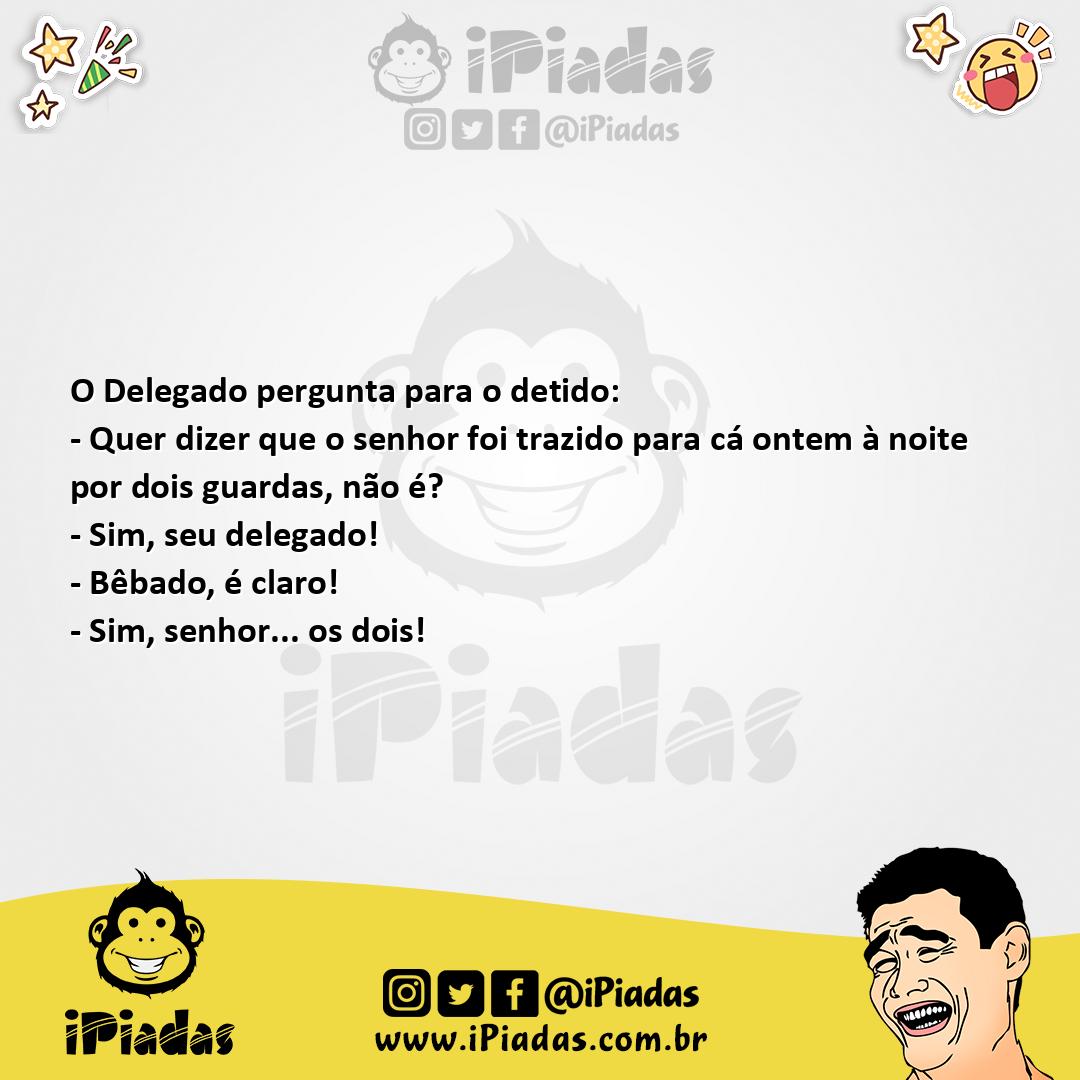 Ilustração da piada Quase Preso no iPiadas