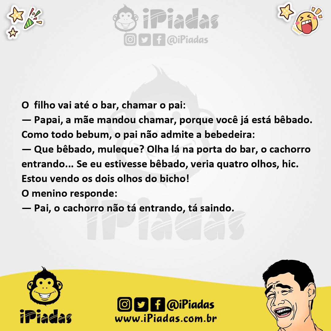 Ilustração da piada Quatro Olhos no iPiadas