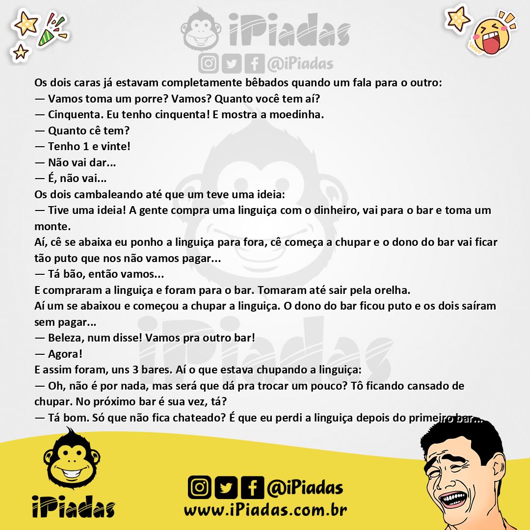 Ilustração da piada Sem Pagar no iPiadas