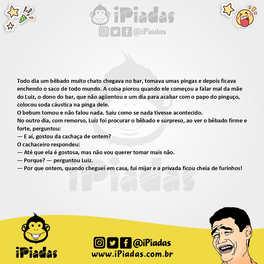 Ilustração da piada Soda Cáustica no iPiadas
