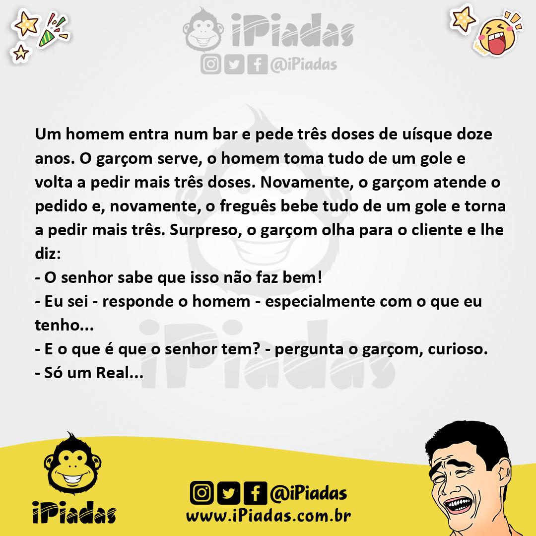 Ilustração da piada Uísque zito no iPiadas