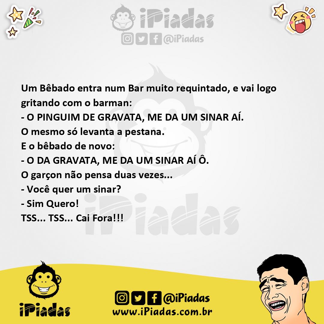 Ilustração da piada Um Sinal no iPiadas