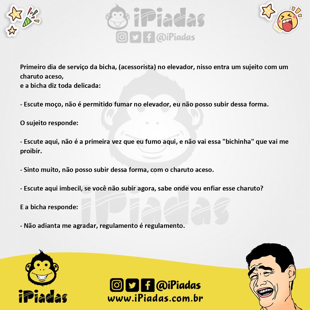 Ilustração da piada A bicha acessorista no iPiadas