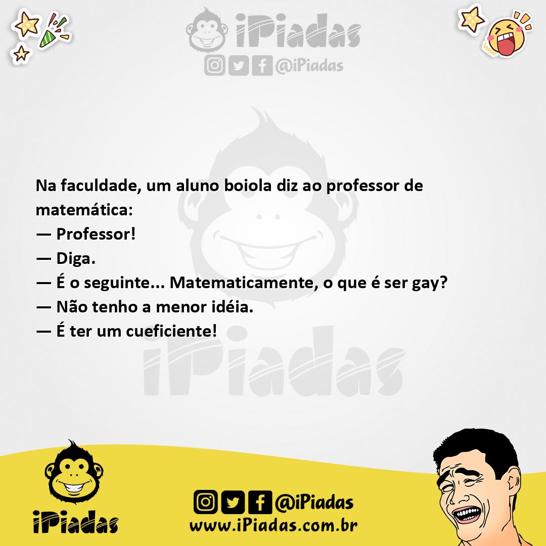 Ilustração da piada Aluno boiola no iPiadas