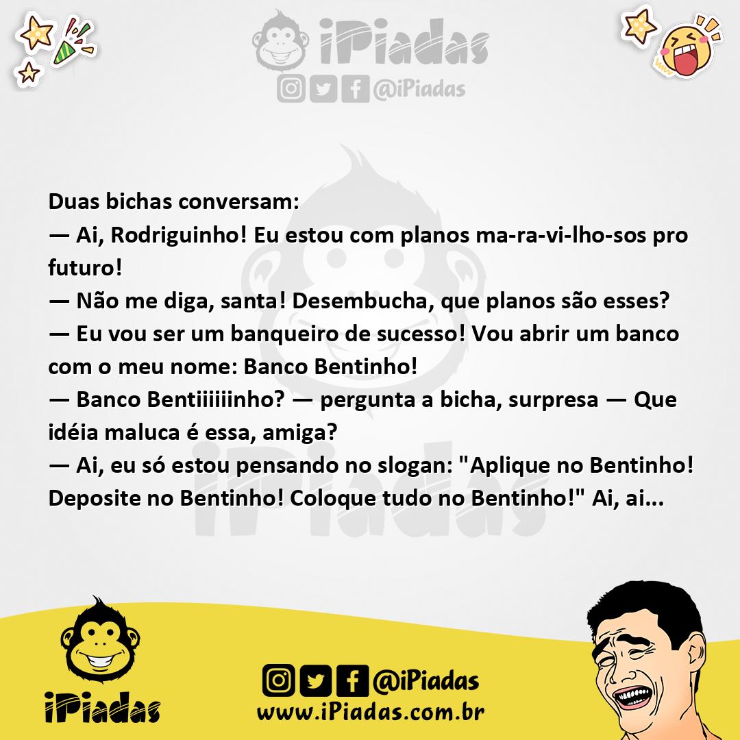 Ilustração da piada Banqueiro de Sucesso no iPiadas
