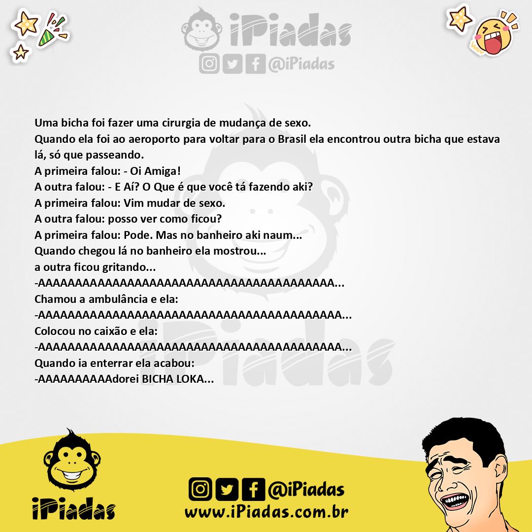 Ilustração da piada BiChA LoKa no iPiadas