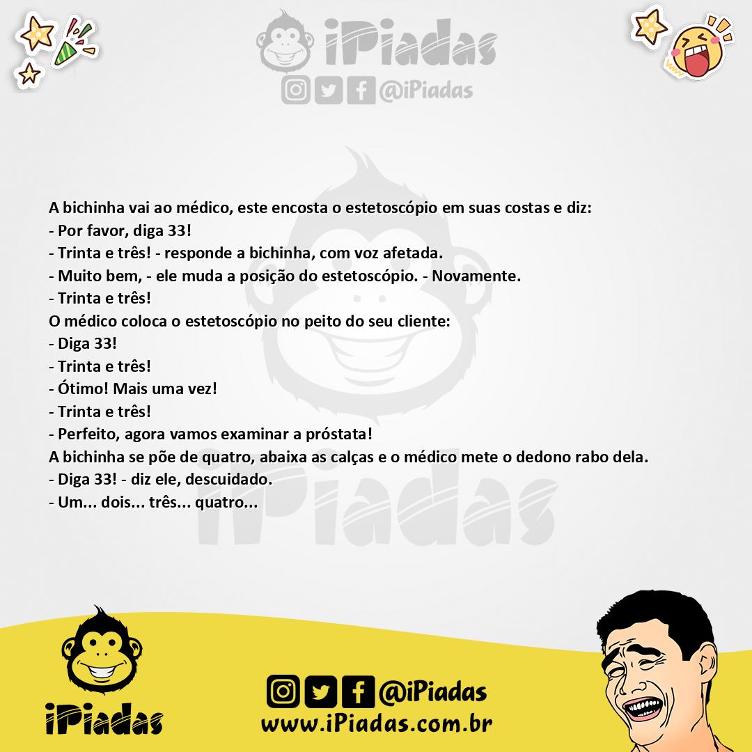 Ilustração da piada Exame Médico no iPiadas