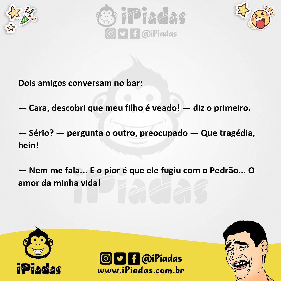 Ilustração da piada Meu Filho Veado no iPiadas