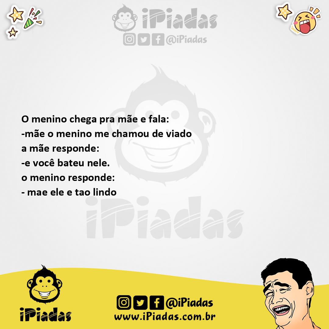 Ilustração da piada O Menino no iPiadas