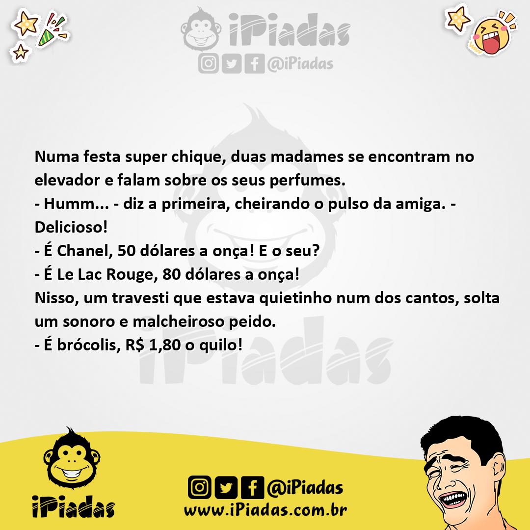 Ilustração da piada Perfume gay no iPiadas