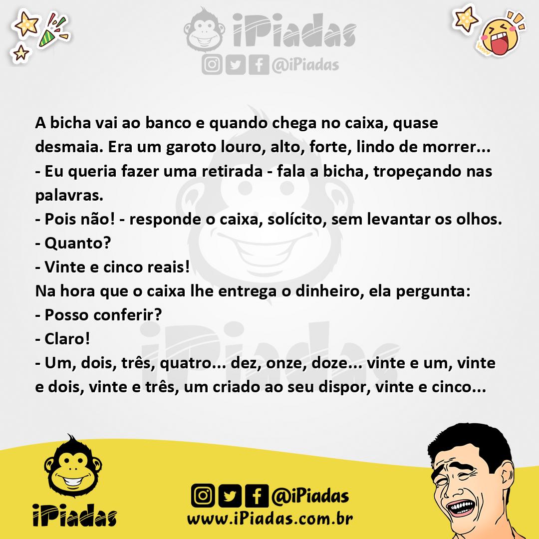 Ilustração da piada Um, dois, três... no iPiadas