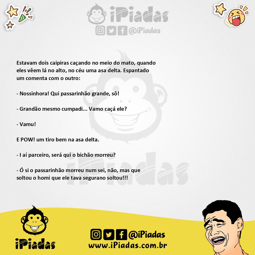 Ilustração da piada A Caça no iPiadas