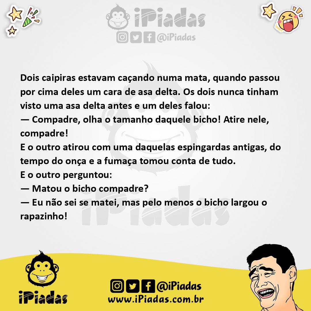 Ilustração da piada Asa Delta no iPiadas