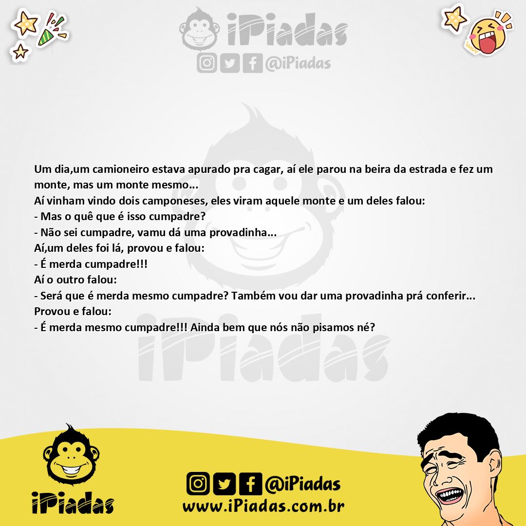 Ilustração da piada Camioneiro no iPiadas