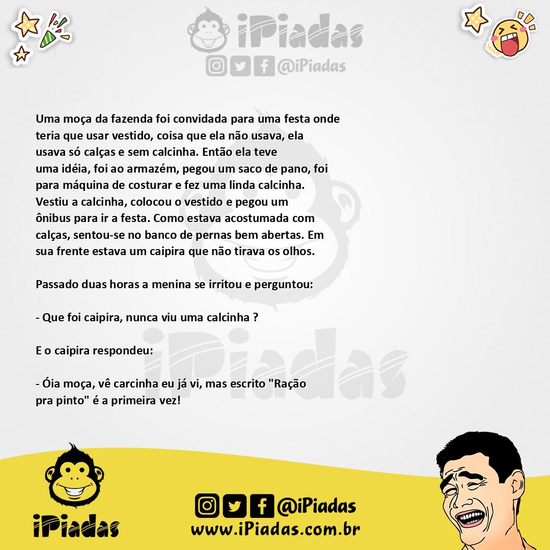 Ilustração da piada Festa na cidade no iPiadas