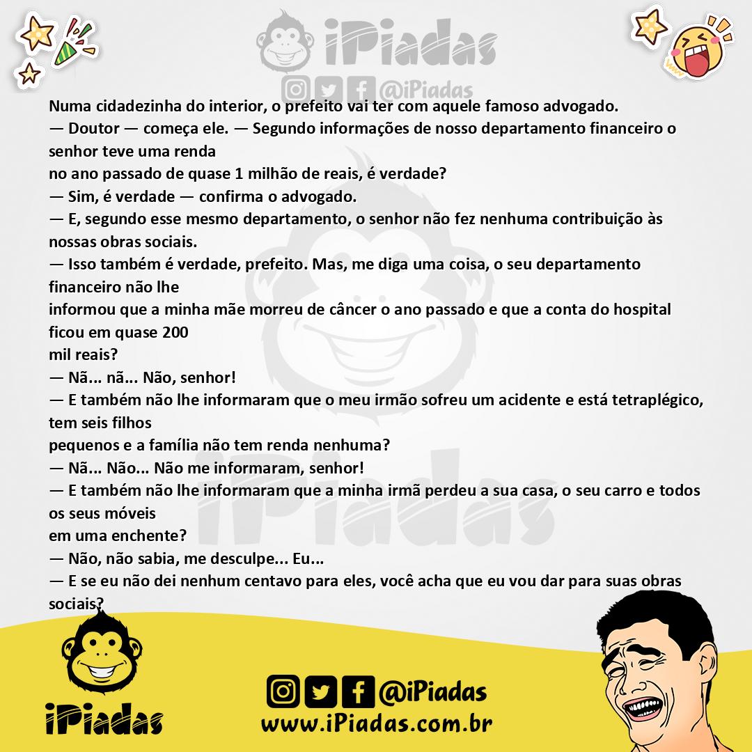 Ilustração da piada Imposto Sem Vaselina no iPiadas
