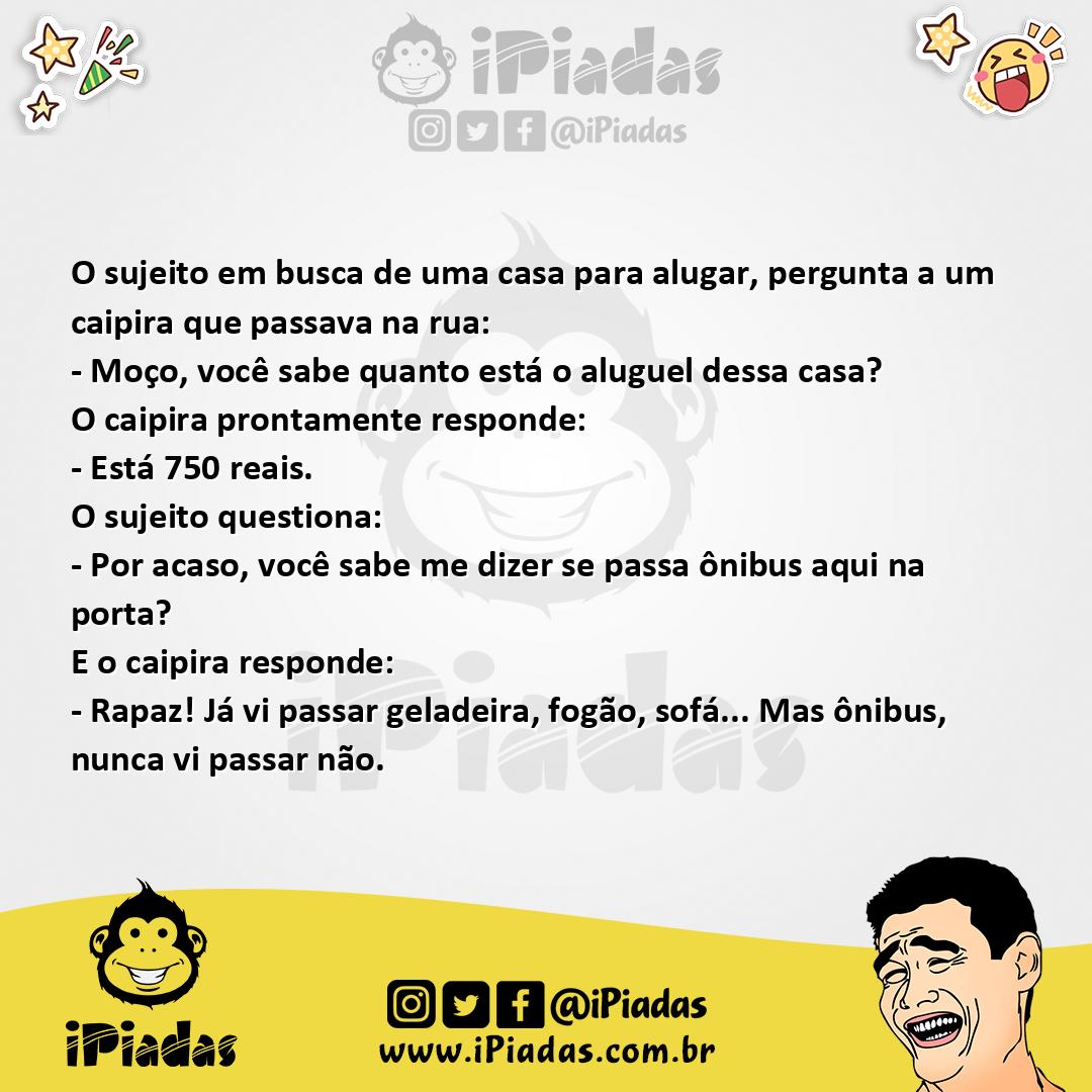 Ilustração da piada Informações Sobre a Casa no iPiadas