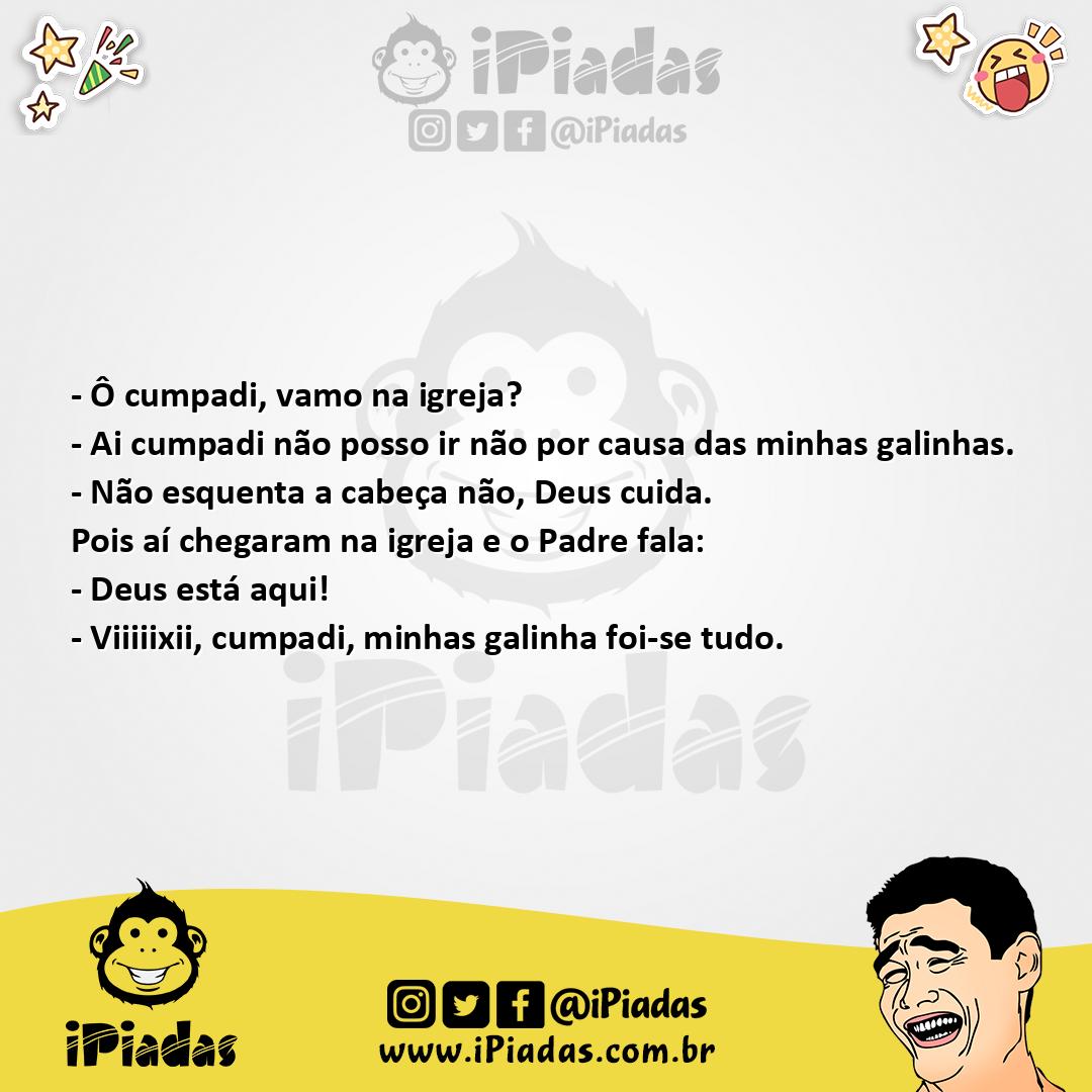 Ilustração da piada Preocupado Com as Galinhas no iPiadas